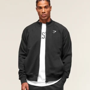 crest oversized track jacket